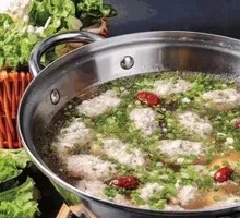 Hand-Pressed Meatball Soup