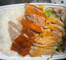 Roast Duck and Salt-Baked Chicken Rice