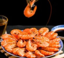 Steamed Shrimp in White Sauce