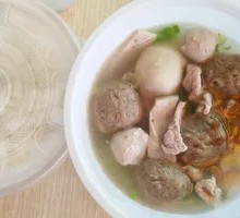 Beef Tripe Meatball Soup Rice