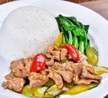 Cucumber and Pork Rice