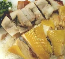 Roast Pork and Soy Sauce Chicken Rice