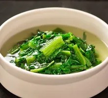 Chicken Soup with Bitter Mustard Greens