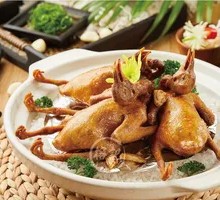 Salt-Baked Squab