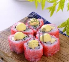 Cherry Blossom Pork Floss Roll Sushi