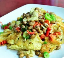 Fermented bean and egg stir-fry