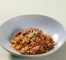 Sichuan Spicy Basil Beef Fried Rice