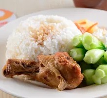 Braised Chicken Leg Rice with Soup