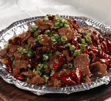 Grilled Beef on Iron Plate