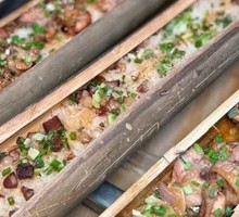 Bamboo Tube Rice with Preserved Meat