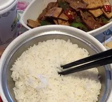 Fried Tofu with Pork Rice