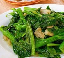Pork Lard Crumbs Stir-fried with Chinese Broccoli
