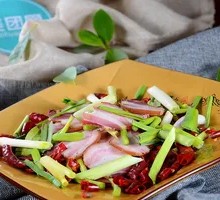 Garlic Shoot and Preserved Pork Rice