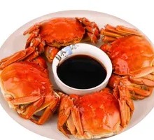 Steamed Freshwater Crab with Crab Vinegar