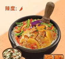 Stir-Fried Potato Slices with Pork, Eggplant, and Green Beans