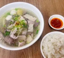 Pork Offal and Beef Ball Soup Rice