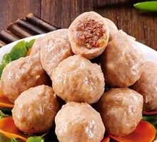 Beef tendon meatballs