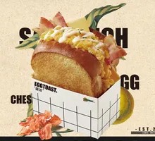 Cheese Bacon Thick Egg Sandwich