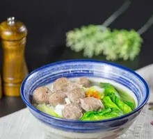 Handmade Beef Ball Rice Noodle Soup