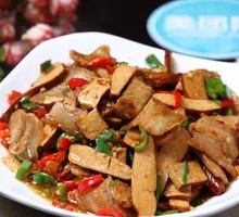 Braised Tofu Stir-Fried with Pork
