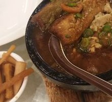 Health-Preserving Stone Pot Black Tofu