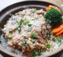 Mei Cai Pork Patties with Rice