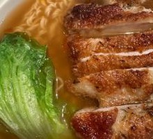 Pan-fried Chicken Cutlet with Instant Noodles