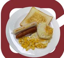 Double Sausage Corn Egg Toast
