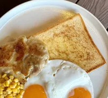 Pork Cutlet Egg Corn Toast