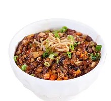 Fried Sauce Noodles with Pickled Mustard Greens and Shredded Pork