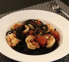 Squid Ink Seafood Pasta