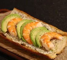 Truffle Avocado Shrimp Baguette