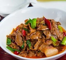Smoked Bamboo Shoots and Pork Slices Stir-fry