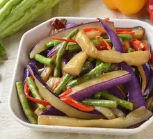 Eggplant and Green Bean Rice