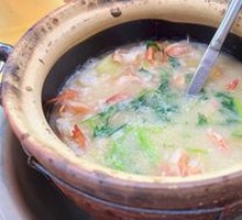 Fresh Shrimp Clay Pot Rice