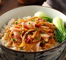 Preserved Meat and Bamboo Shoot Rice