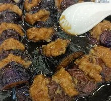 Sautéed Eggplant and Cucumber in Black Bean Sauce