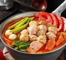 Tomato Handmade Meatball Rice Noodles