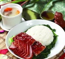 Barbecue Pork Double Combo Rice