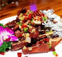 Hand-grabbed扇子骨