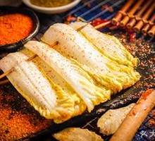 Charcoal-grilled Baby Bok Choy