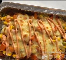 Thousand Island Chicken Cheese Rice Bake