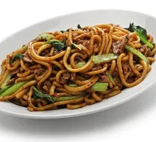 Stir-Fried Noodles with Mushroom, Pork, and Egg