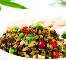 Sour Cabbage and Bamboo Shoots with Minced Pork Rice