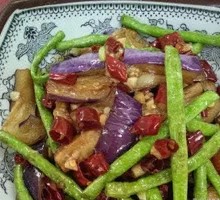 Eggplant and Green Beans