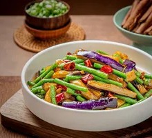 Eggplant and Green Beans