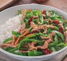 Green Pepper and Pork Stir-fry