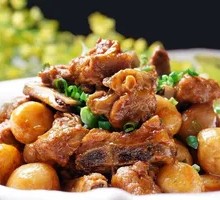 Stewed Pork Rib and Potato Rice