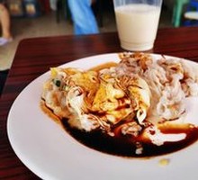 Egg and Meat Rice Noodle Roll