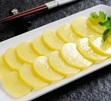 Freshly Sliced Potato Slices